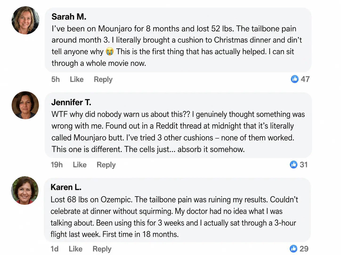 Community reviews from GLP-1 users